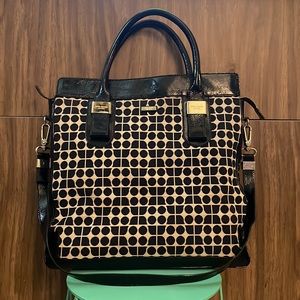 Kate Spade New York Zipper Tote Bag. Signature Pattern Vintage
